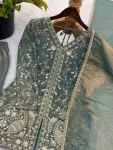 MODERN FENDY SILK EMBROIDERY SEQUENCE WORK TOP PALAZZO WITH DUPATTA FESTIVE WEAR WHOLESALE PRICE ETHNIC GARMENT (4)