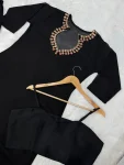 MODERN FEORGETTE EMBROIDERY, SEQUENCE WORK TOP PALAZZO WITH BUSTIER FESTIVE WEAR WHOLESALE PRICE ETHNIC GARMENT (3)