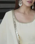 MODERN GEORGETTE FANCY LACE WORK GOWN BOTTOM WITH DUPATTA FESTIVE WEAR WHOLESALE PRICE ETHNIC GARMENT (5)