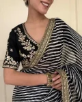 MODERN-GEORGETTE-LEHERIYA-PRINT-WITH-SEQUENCE-AND-CODING-EMBROIDERY-WORK-SAREE-WITH-UNSTITCHED-BLOUSE-FESTIVE-WEAR-WHOLESALE-PRICE-ETHNIC-GARMENT-3.webp