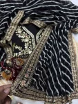 MODERN-GEORGETTE-LEHERIYA-PRINT-WITH-SEQUENCE-AND-CODING-EMBROIDERY-WORK-SAREE-WITH-UNSTITCHED-BLOUSE-FESTIVE-WEAR-WHOLESALE-PRICE-ETHNIC-GARMENT-3.webp