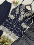 MODERN GEORGETTE SEQUENCE EMBROIDERY WORK TOP PALAZZO WITH DUPATTA FESTIVE WEAR WHOLESALE PRICE ETHNIC GARMENT (2)