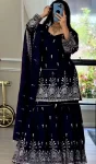MODERN-GEORGETTE-SEQUENCE-EMBROIDERY-WORK-TOP-SHARARA-WITH-DUPATTA-FESTIVE-WEAR-WHOLESALE-PRICE-ETHNIC-GARMENT-3.webp