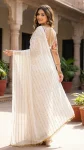 MODERN GEORGETTE SEQUENCE WORK WITH LACE BORDER WORK SAREE WITH UNSTITCHED BLOUSE PARTY WEAR WHOLESALE PRICE ETHNIC GARMENT (3)