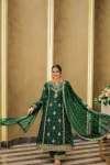MODERN GEORGETTE SEQUENCE & ZARI THREAD EMBROIDERY WORK WITH PEARL WORK TOP PALAZZO WITH DUPATTA FESTIVE WEAR WHOLESALE PRICE ETHNIC GARMENT (7)