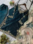 MODERN GMY SILK CODING WITH SEQUENCE EMBROIDERY WITH BEADS WORK TOP PALAZZO WITH DUPATTA FESTIVE WEAR WHOLESALE PRICE ETHNIC GARMENT (4)