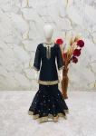 MODERN GMY SILK EMBROIDERY SEQUENCE WORK KID’S TOP SHARARA WITH DUPATTA FESTIVE WEAR WHOLESALE PRICE ETHNIC GARMENT (13)