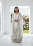 MODERN JIMMY CHOO SILK EMBROIDERY AND SEQUENCE WORK TOP PALAZZO WITH DUPATTA FESTIVE WEAR WHOLESALE PRICE ETHNIC GARMENT (4)