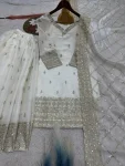 MODERN JIMMY CHOO SILK EMBROIDERY AND SEQUENCE WORK TOP PALAZZO WITH DUPATTA FESTIVE WEAR WHOLESALE PRICE ETHNIC GARMENT (4)