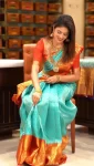 MODERN LICHI SILK JACQUARD WORK SAREE WITH UNSTITCHED BLOUSE FESTIVE WEAR WHOLESALE PRICE ETHNIC GARMENT (3)