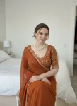 MODERN RANGOLI SILK EMBROIDERY CUTWORK WORK LACE BORDER WORK SAREE WITH UNSTITCHED BLOUSE FESTIVE WEAR WHOLESALE PRICE ETHNIC GARMENT (4)