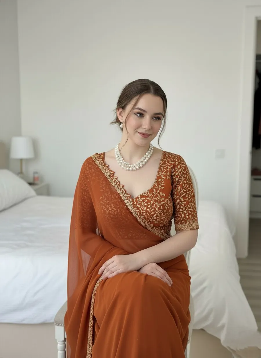 MODERN RANGOLI SILK EMBROIDERY CUTWORK WORK LACE BORDER WORK SAREE WITH UNSTITCHED BLOUSE FESTIVE WEAR WHOLESALE PRICE ETHNIC GARMENT (5)