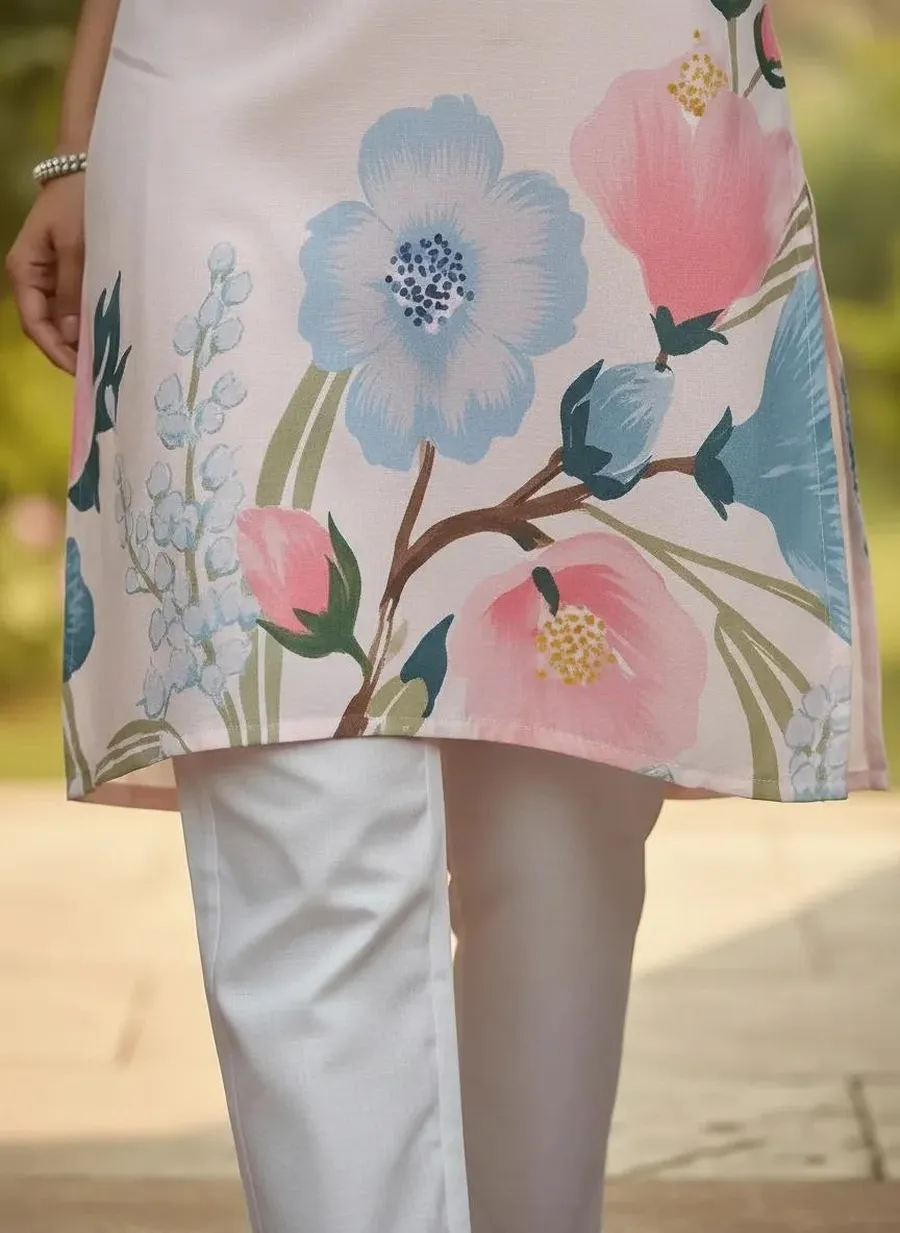 MODERN RAYON DIGITAL PRINT WORK TOP PENT SET DAILY WEAR WHOLESALE PRICE ETHNIC GARMENT (5)