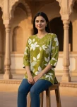 MODERN RAYON PRINT WORK ONLY TOP DAILY WEAR WHOLESALE PRICE ETHNIC GARMENT (4)