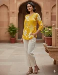 MODERN RAYON PRINT WORK ONLY TOP DAILY WEAR WHOLESALE PRICE ETHNIC GARMENT (2)