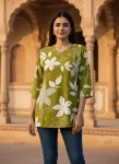 MODERN RAYON PRINT WORK ONLY TOP DAILY WEAR WHOLESALE PRICE ETHNIC GARMENT (4)