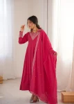 MODERN ROMAN SHIMMER SILK DORI,SEQUENCE AND JARI WORK GOWN BOTTOM WITH DUPATTA FESTIVE WEAR WHOLESALE PRICE ETHNIC GARMENT (6)