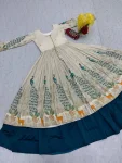 MODERN SHIMMER SILK EMBROIDERY THREAD AND SEQUENCE WORK TOP LEHENGA SET FESTIVE WEAR WHOLESALE PRICE ETHNIC GARMENT (7)