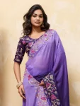 MODERN STAR GEORGETTE EMBROIDERY CUTWORK WORK ARC BORDER WORK SAREE WITH UNSTITCHED BLOUSE FESTIVE WEAR WHOLESALE PRICE ETHNIC GARMENT (7)
