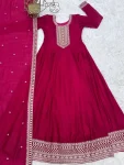 MODERN-VICHITRA-SILK-EMBROIDERY-DORIJARI-AND-SEQUENCE-WORK-GOWN-WITH-DUPATTA-FESTIVE-WEAR-WHOLESALE-PRICE-ETHNIC-GARMENT-8.webp