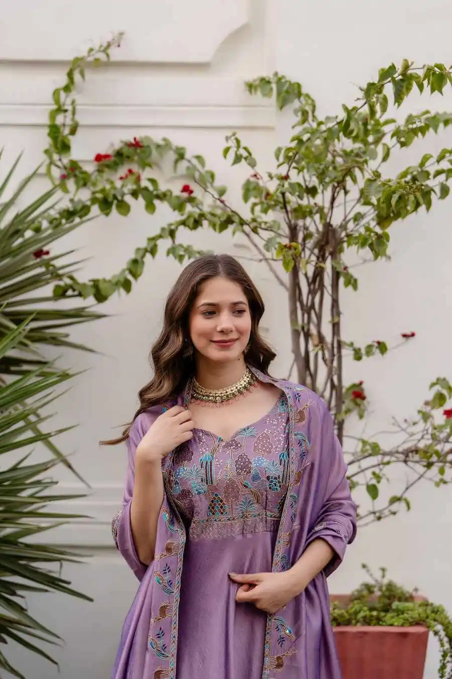 MODERN-VICHITRA-SILK-EMBROIDERY-WORK-GOWN-WITH-DUPATTA-FESTIVE-WEAR-WHOLESALE-PRICE-ETHNIC-GARMENT-10.webp