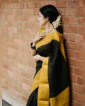 NEW ARRIVAL BANARASI SILK WEAVING WORK SAREE WITH UNSTITCHED BLOUSE FESTIVE WEAR WHOLESALE PRICE ETHNIC GARMENT (3)