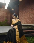 NEW ARRIVAL BANARASI SILK WEAVING WORK SAREE WITH UNSTITCHED BLOUSE FESTIVE WEAR WHOLESALE PRICE ETHNIC GARMENT (3)