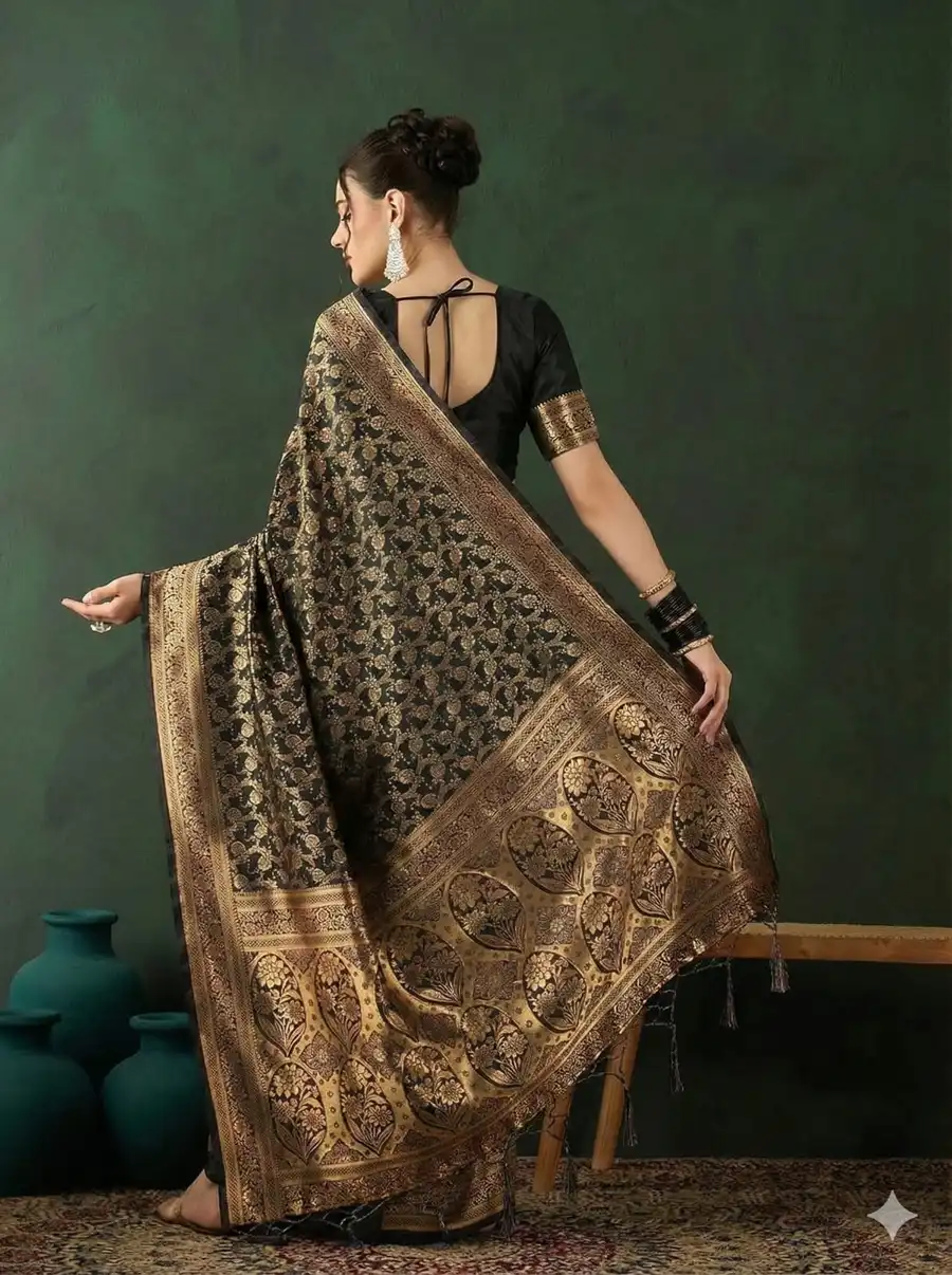NEW-ARRIVAL-LICHI-SILK-RICH-PALLU-JACQUARD-WORK-SAREE-WITH-UNSTITCHED-BLOUSE-FESTIVE-WEAR-WHOLESALE-PRICE-ETHNIC-GARMENT-4-1.webp