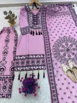 NEW ARRIVAL MUSLIN DIGITAL PRINT WITH LATKAN AND REAL MIRROR WORK TOP PALAZZO WITH DUPATTA FESTIVE WEAR WHOLESALE PRICE ETHNIC GARMENT (2)