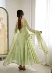 RICH LOOK BLOOMING FAUX EMBROIDERY RAINBOW SEQUENCE WITH MOTI WORK GOWN BOTTOM WITH DUPATTA WEDDING WEAR WHOLESALE PRICE ETHNIC GARMENT (4)
