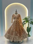 RICH LOOK BUTTERFLY NET SEQUENCE AND CODING EMBROIDERY WORK LEHENGA CHOLI WITH DUPATTA RECE[TION WEAR WHOLESALE PRICE ETHNIC GARMENT (2)