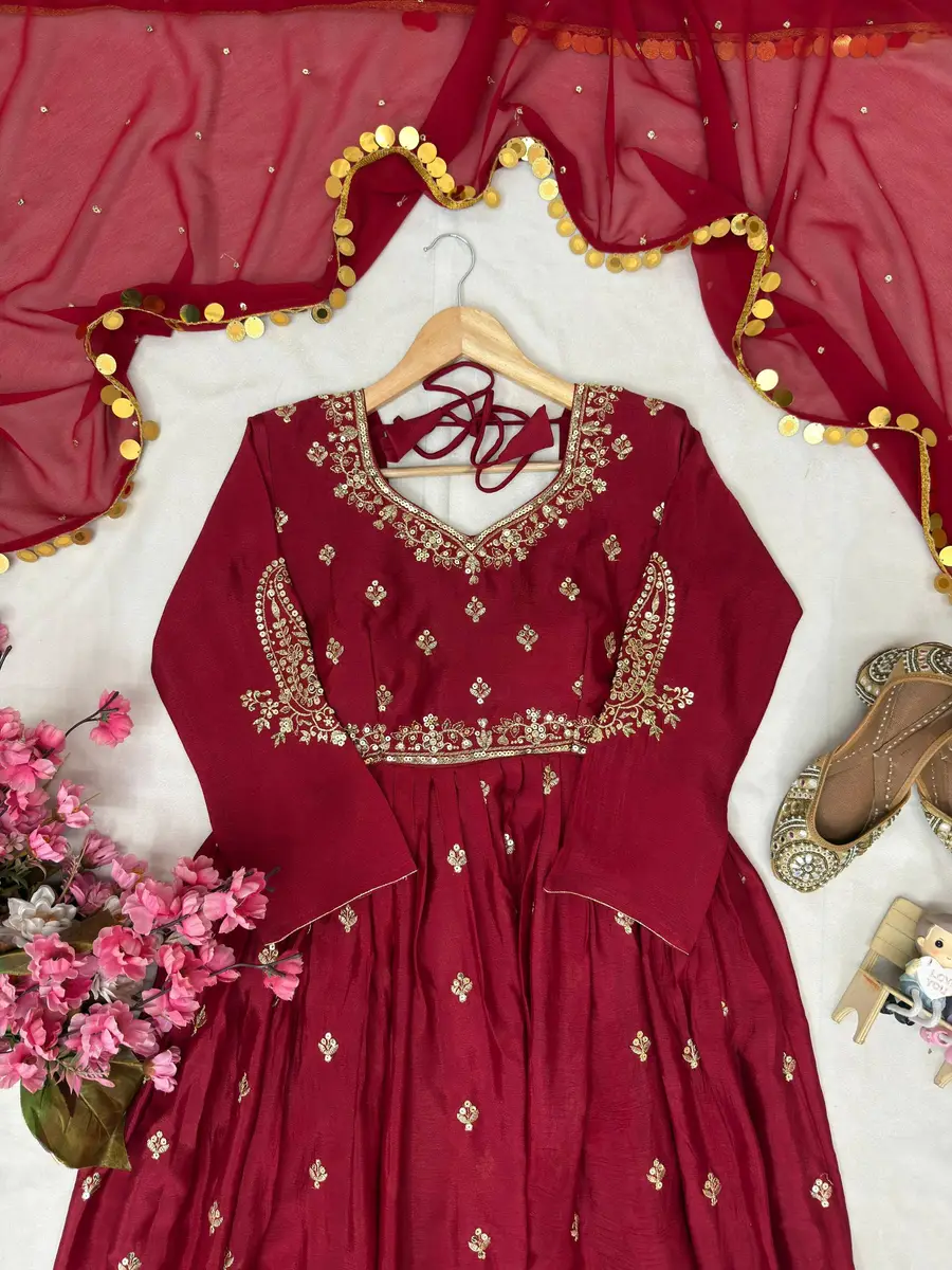 RICH-LOOK-CHINON-SILK-SEQUENCE-ZARI-EMBROIDERY-WORK-GOWN-BOTTOM-WITH-DUPATTA-WEDDING-WEAR-WHOLESALE-PRICE-ETHNIC-GARMENT-13.webp