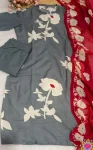 RICH LOOK COTTON PRINT WORK TOP BOTTOM WITH DUPATTA OFFICE WEAR WHOLESALE PRICE ETHNIC GARMENT (6)