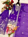 RICH LOOK GEORGETTE EMBROIDERY 5 MM SEQUENCES WORK TOP PALAZZO WITH DUPATTA WEDDING WEAR WHOLESALE PRICE ETHNIC GARMENT (5)