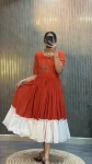 RICH LOOK GEORGETTE HAND WORK ONE PIECE DRESS PARTY WEAR WHOLESALE PRICE ETHNIC GARMENT (13)