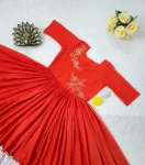 RICH LOOK GEORGETTE HAND WORK ONE PIECE DRESS PARTY WEAR WHOLESALE PRICE ETHNIC GARMENT (13)