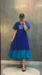 RICH LOOK GEORGETTE HAND WORK ONE PIECE DRESS PARTY WEAR WHOLESALE PRICE ETHNIC GARMENT (2)