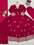RICH-LOOK-GEORGETTE-THREAD-WITH-SEQUENCE-WORK-GOWN-BOTTOM-WITH-DUPATTA-FESTIVE-WEAR-WHOLESALE-PRICE-ETHNIC-GARMENT-2.webp