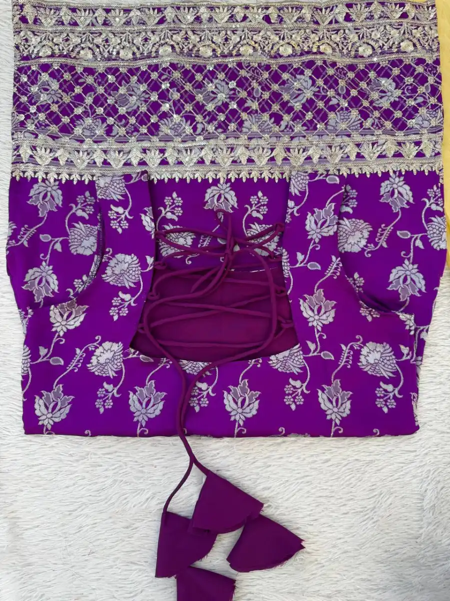 RICH LOOK JACQUARD THREAD WITH SEQUENCE WORK TOP PALAZZO WITH DUPATTA FESTIVE WEAR WHOLESALE PRICE ETHNIC GARMENT (1)