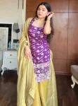 RICH LOOK JACQUARD THREAD WITH SEQUENCE WORK TOP PALAZZO WITH DUPATTA FESTIVE WEAR WHOLESALE PRICE ETHNIC GARMENT (2)