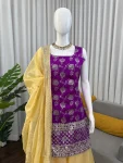 RICH LOOK JACQUARD THREAD WITH SEQUENCE WORK TOP PALAZZO WITH DUPATTA FESTIVE WEAR WHOLESALE PRICE ETHNIC GARMENT (2)