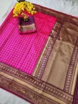 RICH-LOOK-LICHI-SILK-RICH-PALLU-JACQUARD-WORK-SAREE-WITH-UNSTITCHED-BLOUSE-FESTIVE-WEAR-WHOLESALE-PRICE-ETHNIC-GARMENT-7.webp