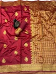 RICH-LOOK-LICHI-SILK-WEAVING-WORK-SAREE-WITH-UNSTITCHED-BLOUSE-FESTIVE-WEAR-WHOLESALE-PRICE-ETHNIC-GARMENT-2.webp