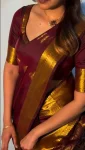 RICH-LOOK-LICHI-SILK-WEAVING-WORK-SAREE-WITH-UNSTITCHED-BLOUSE-FESTIVE-WEAR-WHOLESALE-PRICE-ETHNIC-GARMENT-2.webp