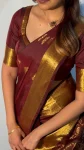 RICH-LOOK-LICHI-SILK-WEAVING-WORK-SAREE-WITH-UNSTITCHED-BLOUSE-FESTIVE-WEAR-WHOLESALE-PRICE-ETHNIC-GARMENT-2.webp