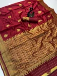 RICH-LOOK-LICHI-SILK-WEAVING-WORK-SAREE-WITH-UNSTITCHED-BLOUSE-FESTIVE-WEAR-WHOLESALE-PRICE-ETHNIC-GARMENT-2.webp