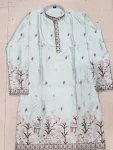 RICH LOOK SILK THREAD AND SEQUENCE WORK MEN’S KURTA PAYJAMA FESTIVE WEAR WHOLESALE PRICE ETHNIC GARMENT (7)