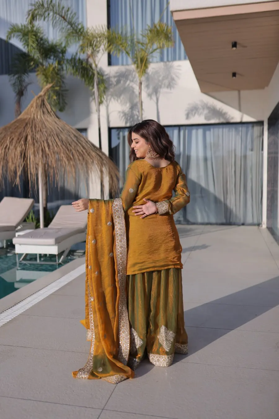 TRENDING FENDY CHIFFON ZARI SEQUENCE CODING EMBROIDERY WORK TOP PALAZZO WITH DUPATTA FESTIVE WEAR WHOLESALE PRICE ETHNIC GARMENT (1)