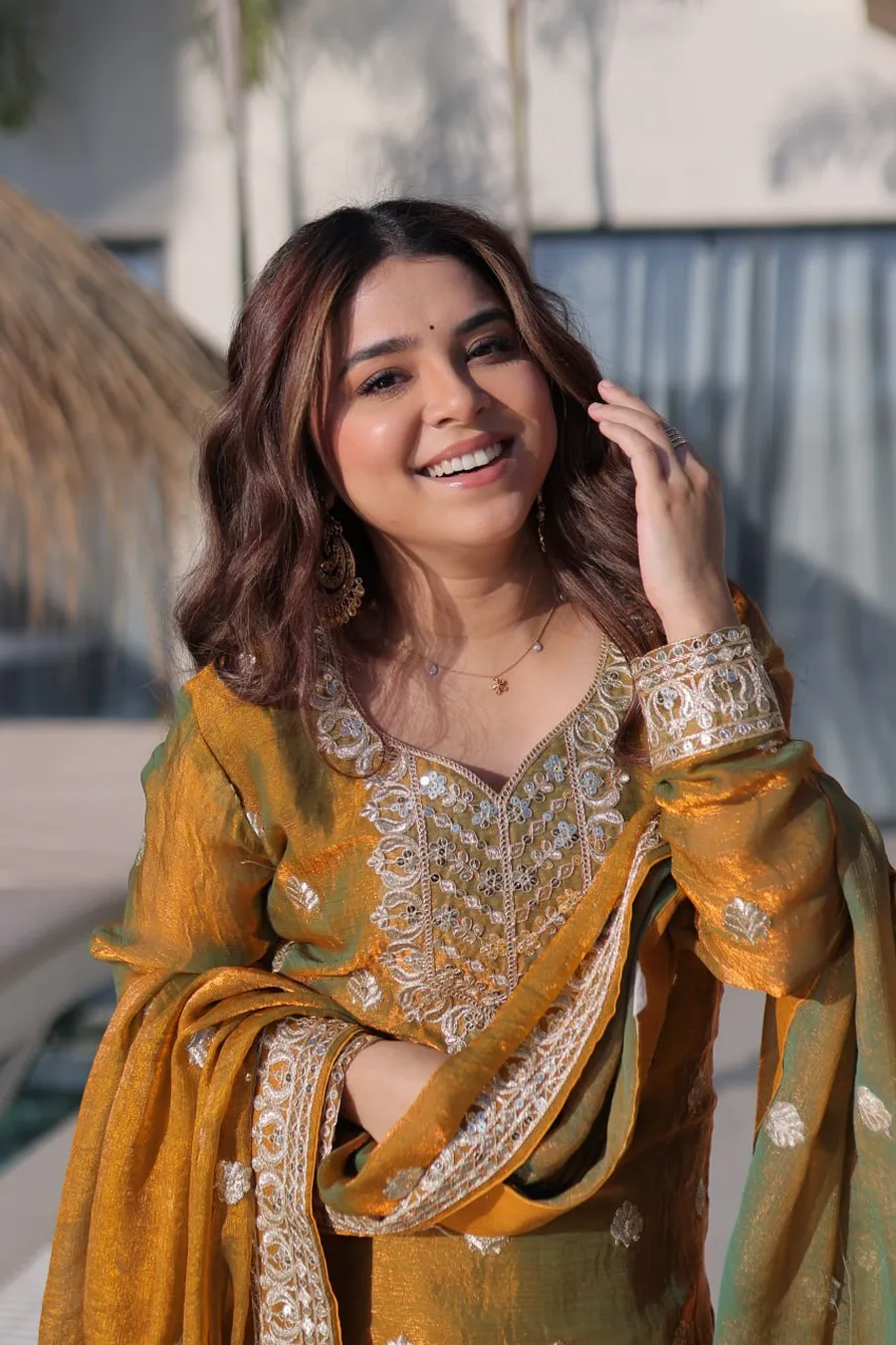 TRENDING FENDY CHIFFON ZARI SEQUENCE CODING EMBROIDERY WORK TOP PALAZZO WITH DUPATTA FESTIVE WEAR WHOLESALE PRICE ETHNIC GARMENT (4)
