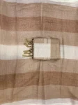 TRENDING LINEN COTTON DIGITAL PRINTED WORK SAREE WITH UNSTITCHED BLOUSE DAILY WEAR WHOLESALE PRICE ETHNIC GARMENT (5)